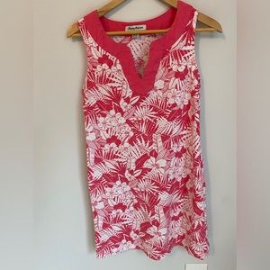 Tommy Bahama pink flower Sun dress sz S